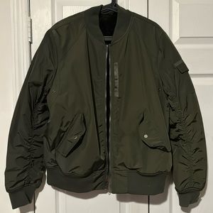 Marc NY military green reversible bomber jacket XL